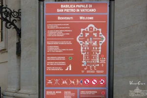Código de vestuário da Basílica de São Pedro Código de vestuário da Basílica de São Pedro