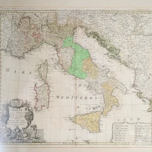 Mapa dos Estados Pontifícios de 1742 Mapa dos Estados Pontifícios de 1742